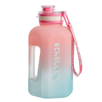 Plastical Sports water cup 2200ML Large Capacity Plastic Waters Jug Big Belly Cup For Men And Women Sports Space Cup Portable Outdoor Tote Rope Tons Of Funny Bucket