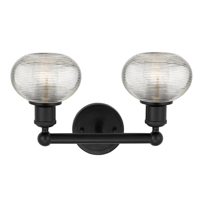 Abat-jour de salle de bain 15 po Edison Jerard, Noir mat