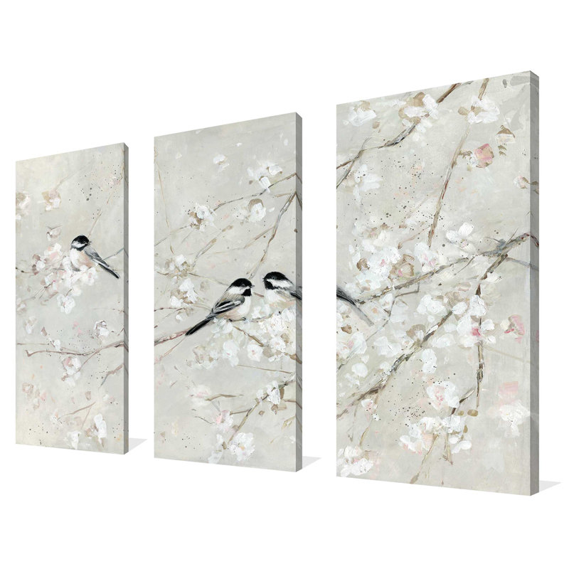 "Nature's Confetti I", ensemble de 3 impressions sur toile