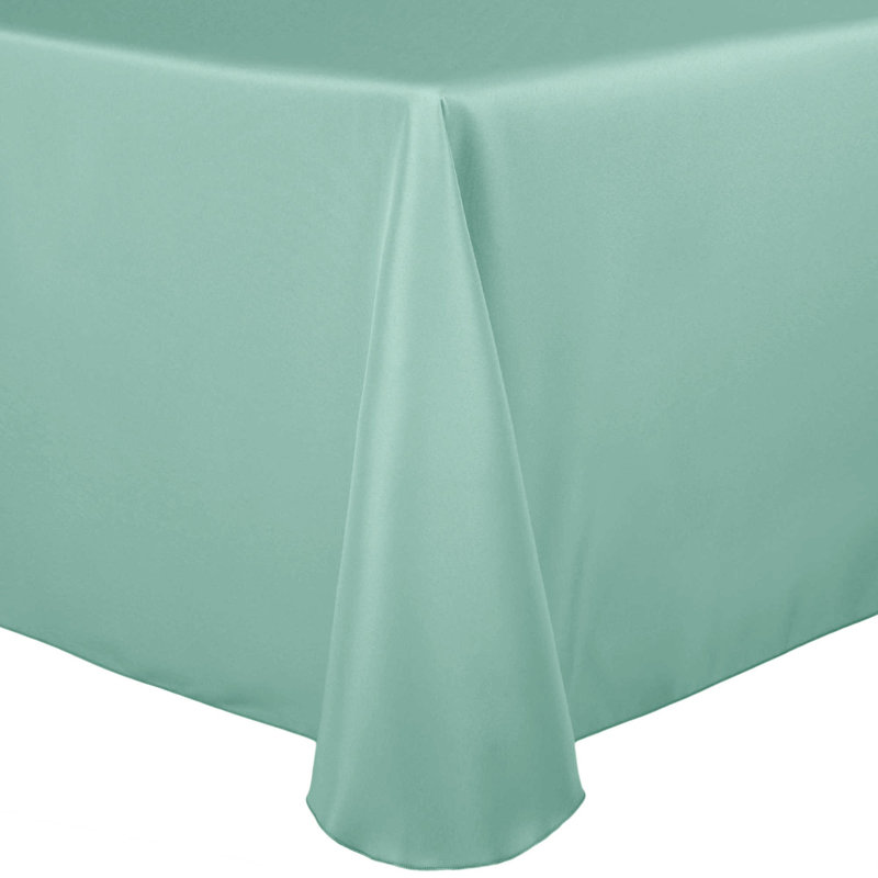Solid Color Round Tablecloth, 1, 120" x 72", Mint