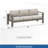 75" All-Weather Metal 3-Seat Patio Sofa Couch With Thick Beige Cushions &  Frame-1642746484-1642746485