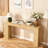 62.99-Inch Extra-Long Entryway Table, Farmhouse Sofa Table Behind The Sofa, Decorative Table For Narrow Entrances In The Living Room, Hallway, Entrance, Or Foyer, Oak-Colored Console Table