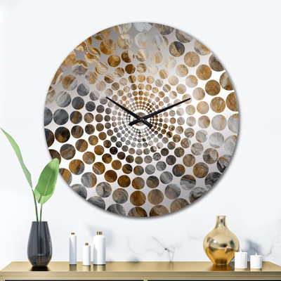 Mulbah - Horloge murale abstraite en marbre