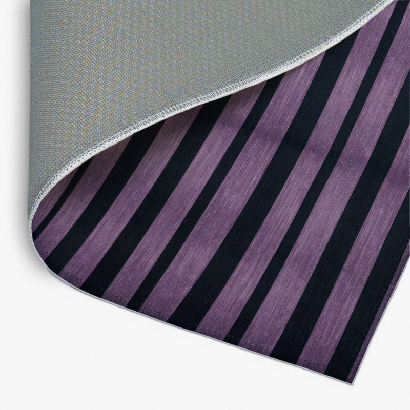 Tapis intérieur / extérieur gris HorizontalStripes, Rectangle 4pi x 6 pi