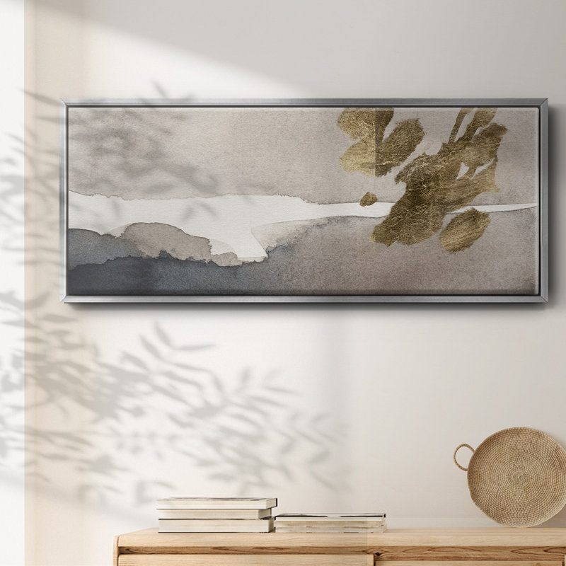 Aquarelle avec or II - toile encadrée