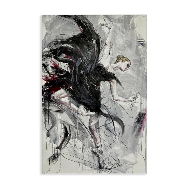 Toile Modern Elegance Dancer, design par Lucille Lee, H 30 po x l 20 po