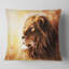 Lion Fractal Oreiller Animal