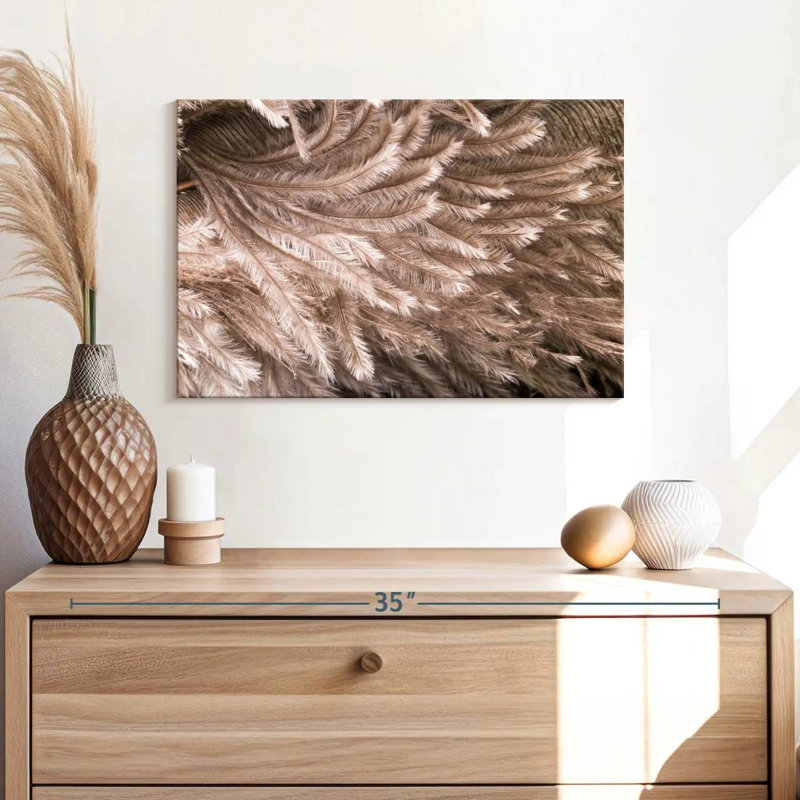 Brampt Ostrich Feathers, 16" H x 24" W