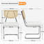 Alvelo 47cm H Tufted Polyester Upholstered Parsons Chair in White