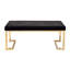 Banc avec base en C en métal