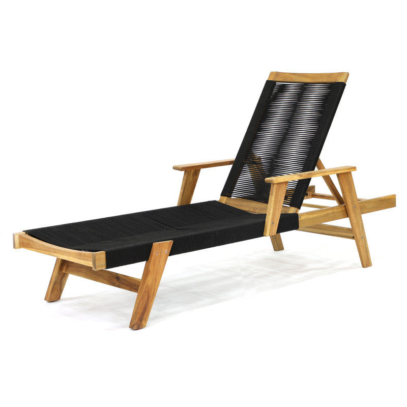 Maurice 200cm Long Reclining Acacia Single Chaise