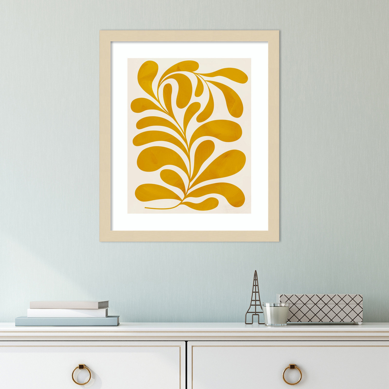 Goldenrod II by Grace Popp, Natural, 17" H x 15" W x 1" D
