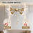 4-Light Gold Semi Flush Mount Globe Glass With 6 x 10" Height Adjustable Rods, Chain Switch