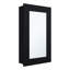Armoire étroite noire pour la cuisine - H 25,7 po x l 15,7 po avec trois tablettes et une porte en miroir-592618659