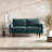 Anacapa 58" Velvet Round Arm Sofa Loveseat-815099281