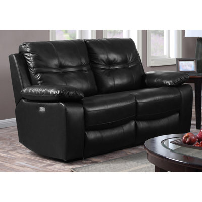 Raelyn Faux Leather Reclining Loveseat