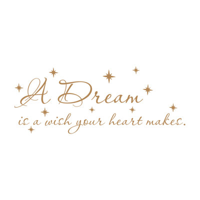Décalcomanie murale cendrillon de chambre d’enfant quote décoration