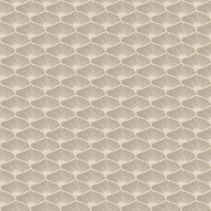 Ehrin Geometric Double Roll, Beige