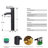  48" Double Sink Bathroom Vanity Set with Manufactured Wood Top, Vessel Sink, Faucet, Mirror Not Included-1123331948