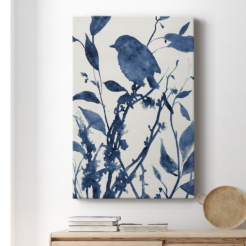 Bluebird Silhouette II - impression sur toile tendue