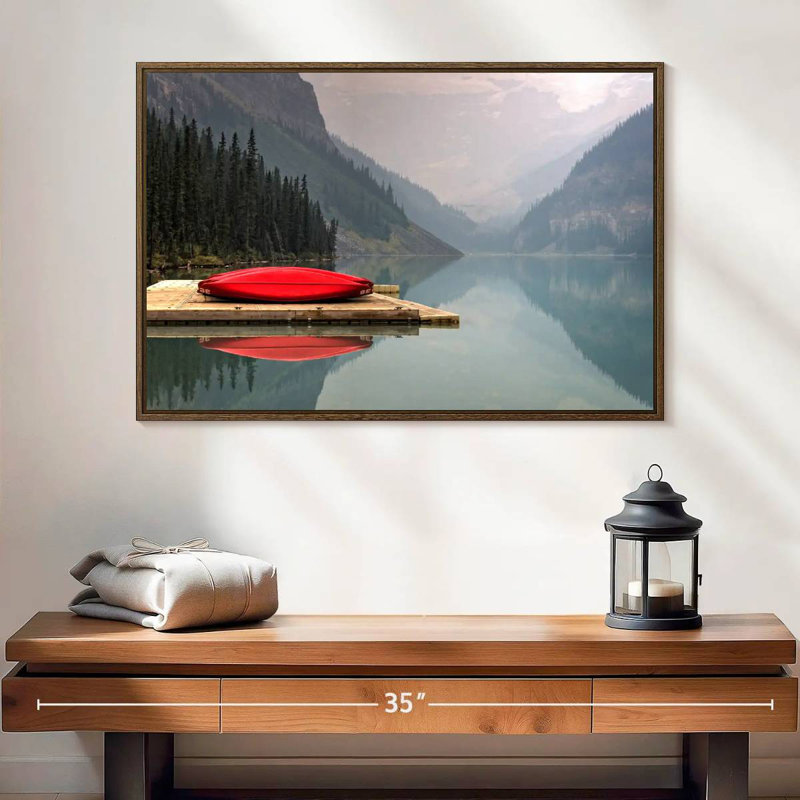 Mountain Lake Kayak, 25 po x 17 po, Cadre flottant en noyer