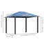 Pavillon de jardin extérieur, pavillon de jardin