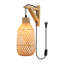 Luminaire mural en bambou 11,8 po avec interrupteur Kitchen Kitchen