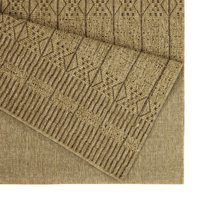 Indoor/Outdoor Area Rug, Rectangle 5'3" x 7'3", Natural/Light Brown