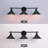 Balfor 3-Light Dimmable Matte Black Vanity Light
