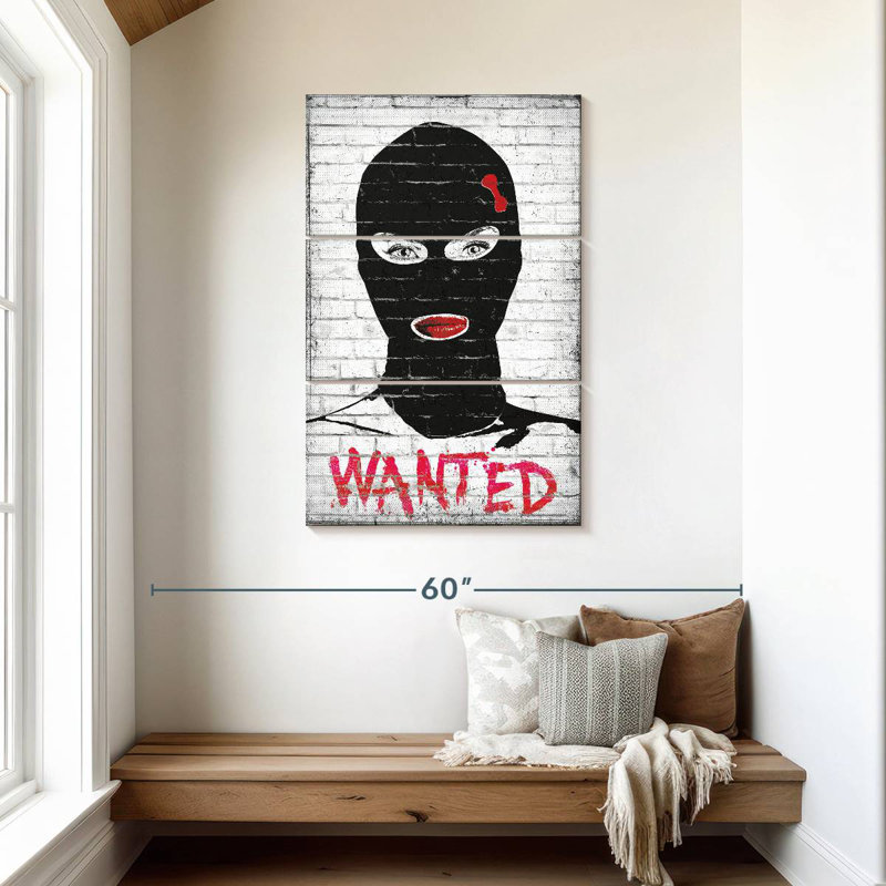Wanted Chic Robber, 45" H x 28" W