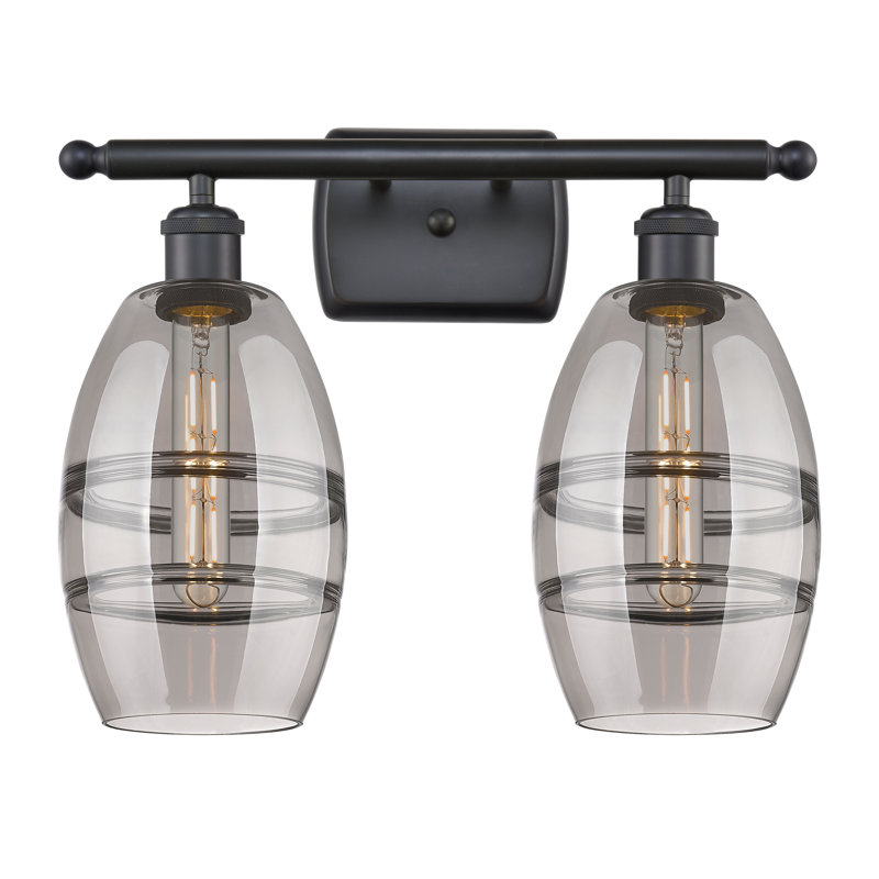 Bettylou 2 - Light Dimmable Vanity Light, Light Smoke, Matte Black