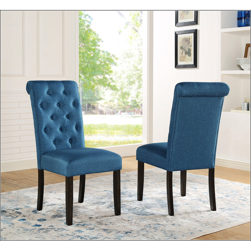 Lark Manor™ Solid Wood Tufted Asons Dining Chair Wayfair