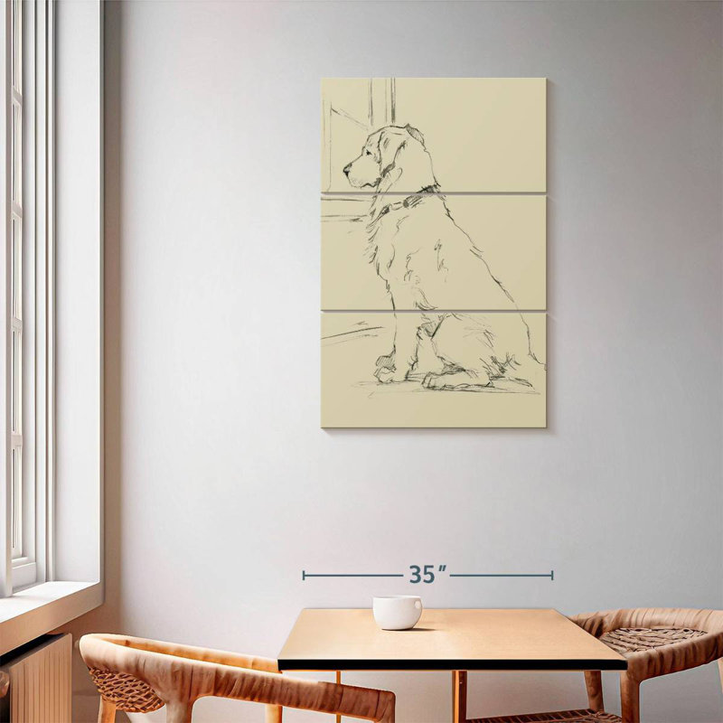 Brampt Waiting For Master I, 57" H x 36" W