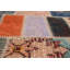 Tapis unique en laine noué à la main style Kosak des années 2010 de 5 pi 7 po x 7 pi 11 po gris clair / vert / rouge Anauri