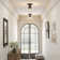Semi Flush Mount Ceiling Light with Glass Shade