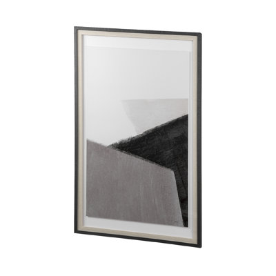 Pages a Hand Embelished Textured Framed Art Print Matted under Glass