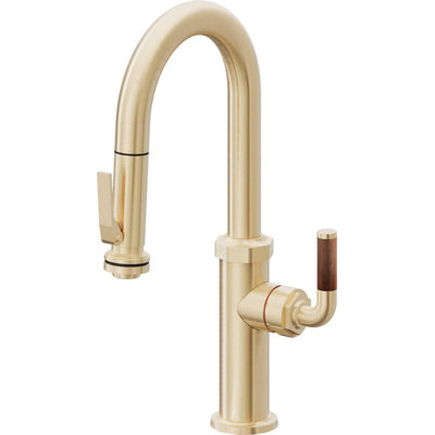 Pull-Down Prep/Bar Faucet With Squeeze Sprayer