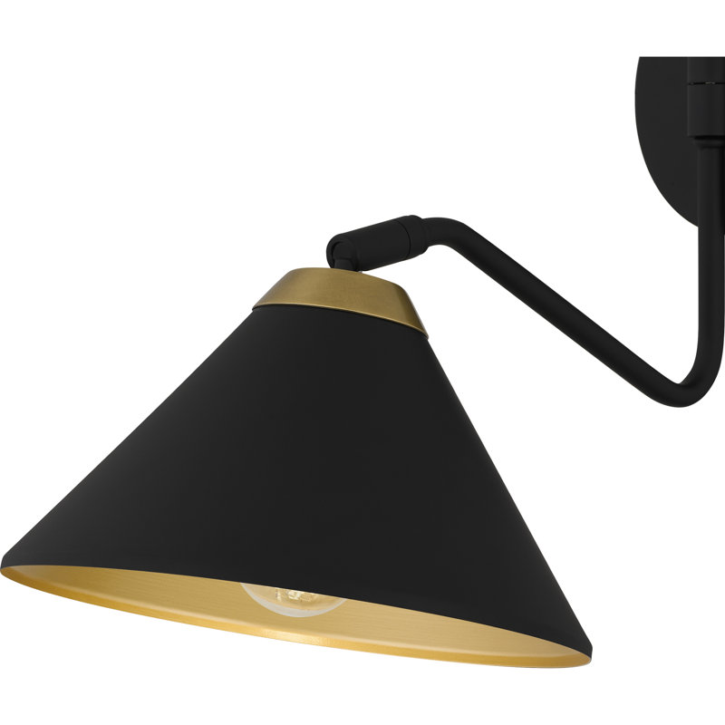 Alterma 1-Light Matte Black Wall Sconce
