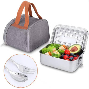 Glass Lunch Box with Lid Set Round/Retangle Bento Box for Kids Food  Container for Microwave Thermal Lunch Box with Compartments