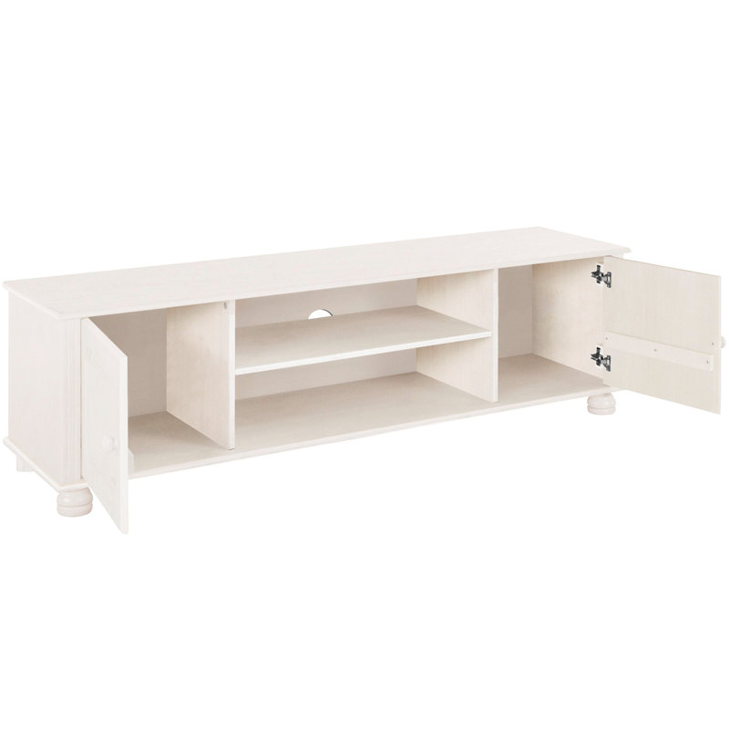 Amoakuh Unfinished TV Stand, White