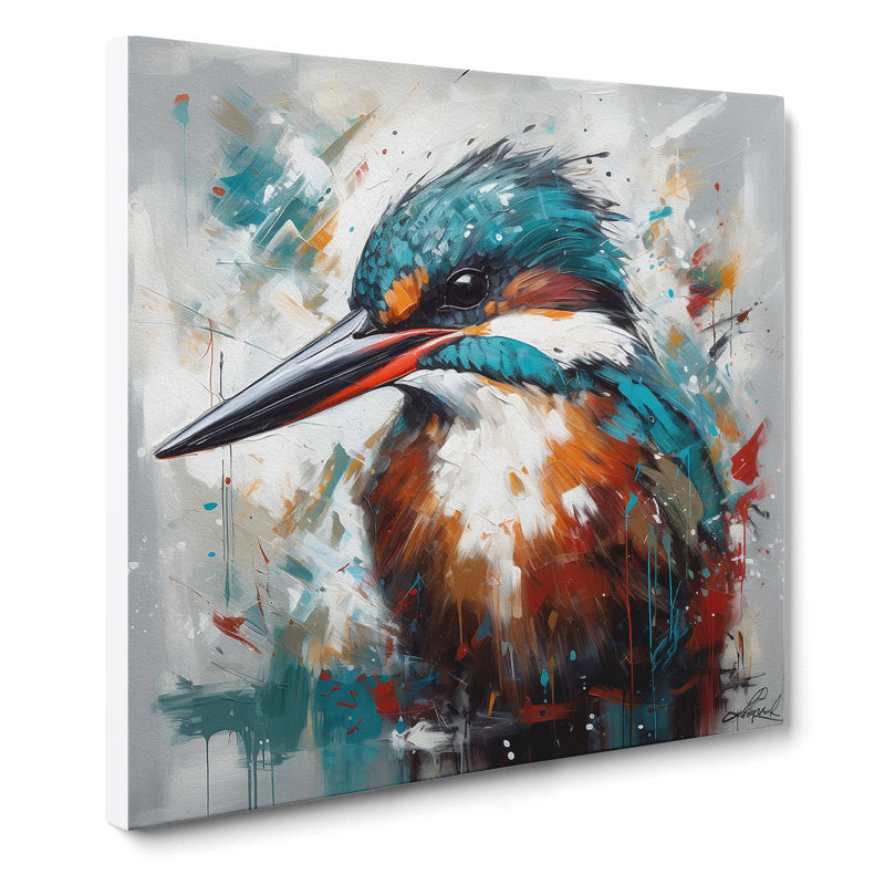 Kingfisher Expressionism - Print