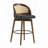 Nasra 26" Seat Height Rubberwood Counter Stools With Rattan Backrests-122002029