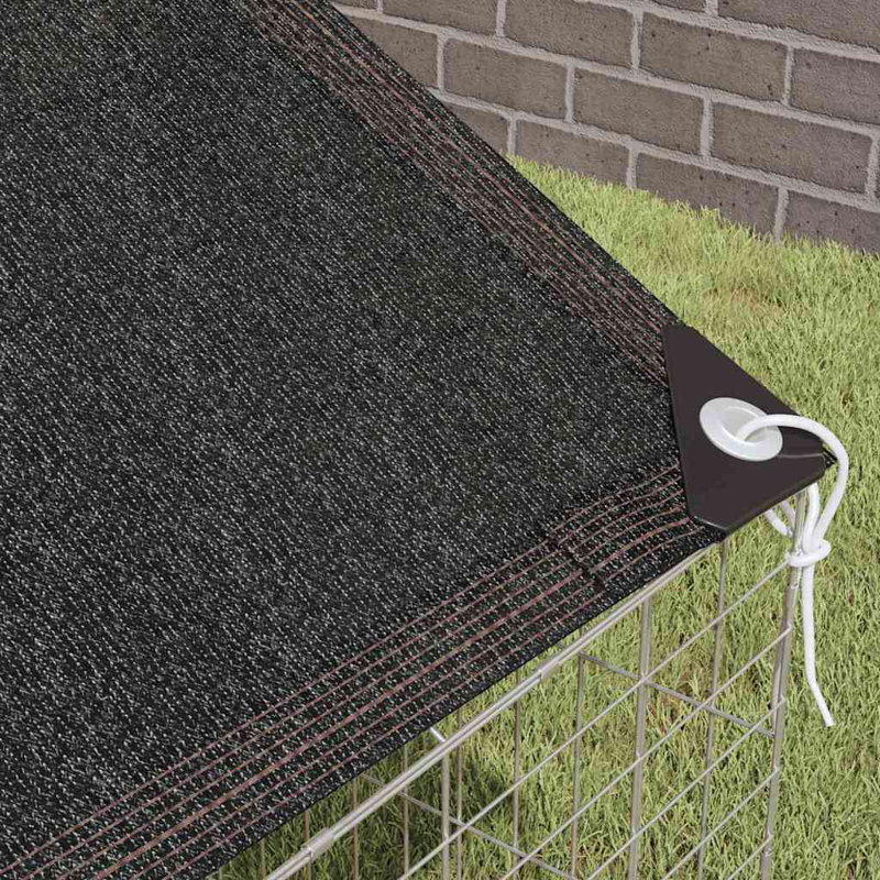  Cage à lapin en acier galvanisé argenté 400 x 78 x 78 cm, H 30,71 po x l 78,74 po x P 30,71 po