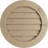 Timberthane Round Faux Wood Non-Functional Gable Vent, Primed Tan-64532665-64532664