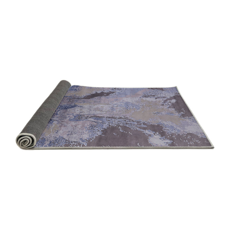 Tapis abstrait gris, Carré 7 pi