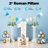 2pcs Plastic Roman Pillar