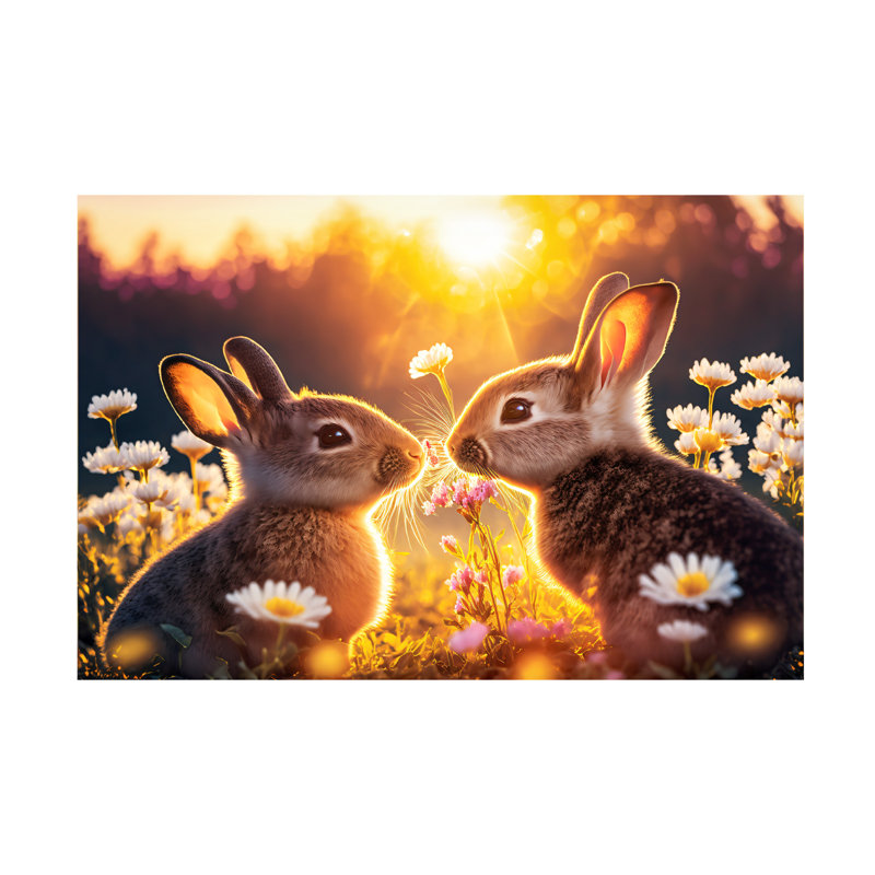 Photographie d'animaux sur toile 24, H 12 po x l 19 po x P 2 po