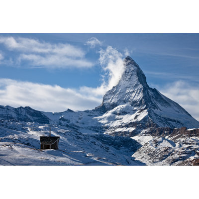 R Eiffelberg Chapel in the Snow dessous the Matterhorn - Photographie sur toile tendue