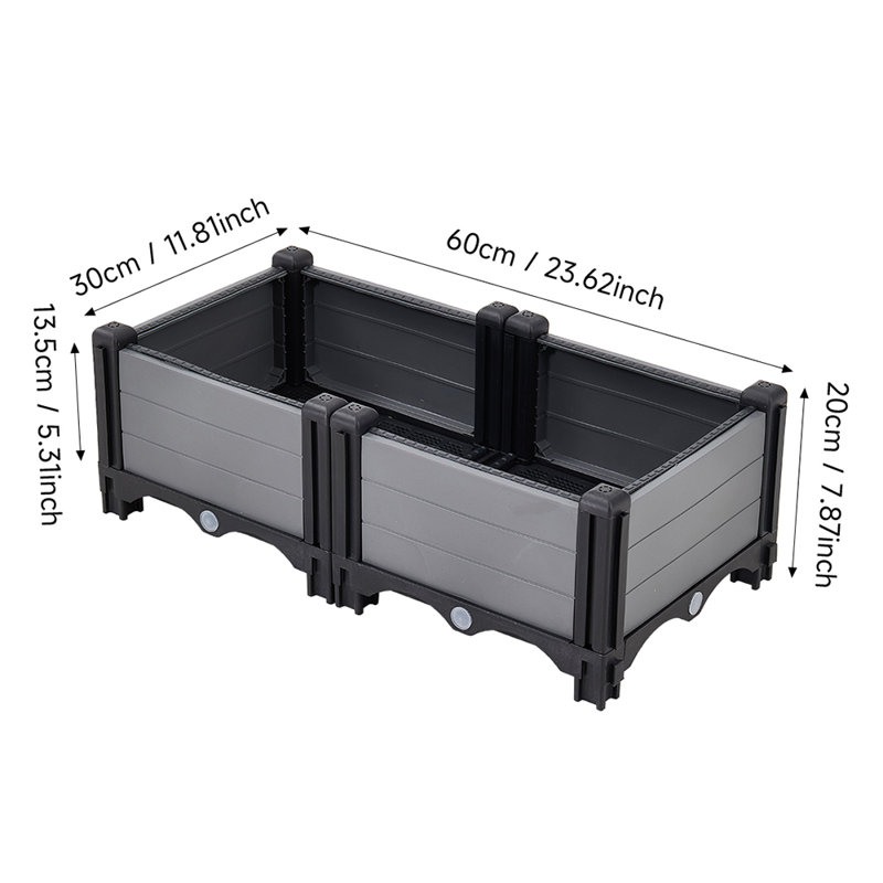 Planter Box, 20cm H x 60cm W x 30cm D