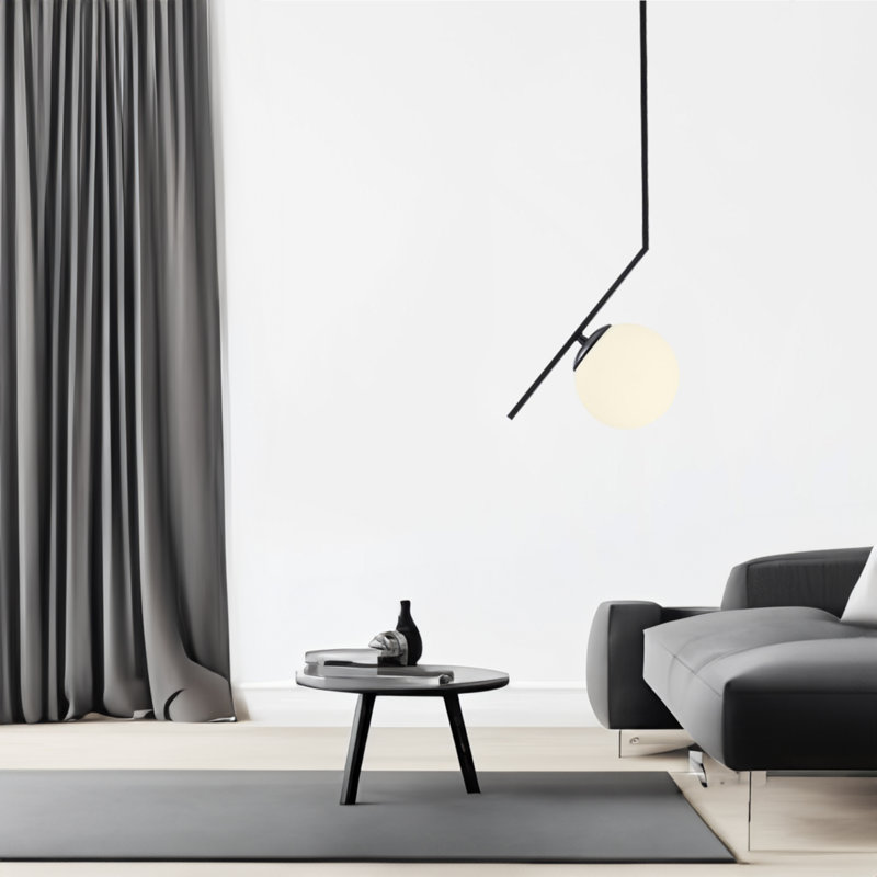 1 - Light Black Single Pendant